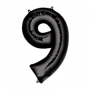 ŠT.9 folija balon 86cm - ČRNA