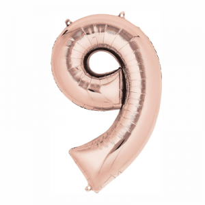 ŠT.9 folija balon 86cm - ROSE GOLD